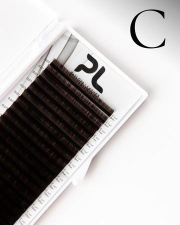 Extensii de gene Black Lashes curbura C - Pavlova Lashes