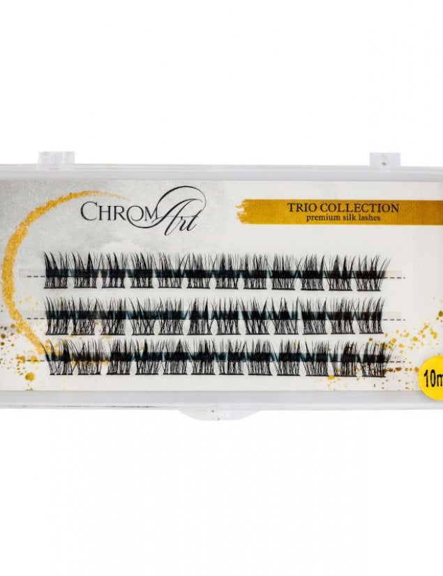 ChromArt Premium Silk Lashes - Trio - 10mm - 60 smocuri