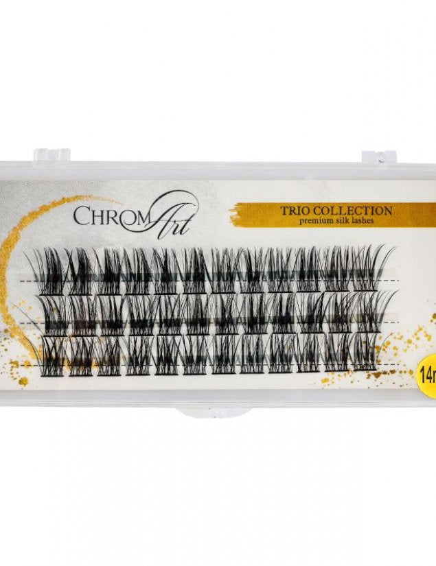 ChromArt Premium Silk Lashes - Trio - 14mm - 60 smocuri