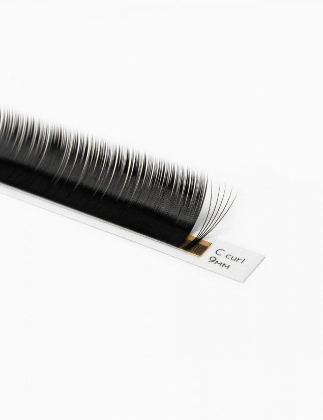 Extensii de gene Black Lashes curbura C+ - Pavlova Lashes