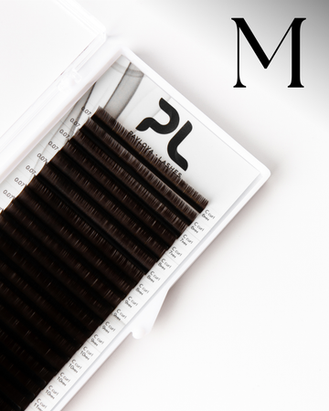 Extensii de gene Black Lashes curbura M - Pavlova Lashes