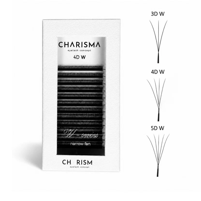 SPEEDY Lashes W - Narrow Premade Fans Black - M 5DW 0.07