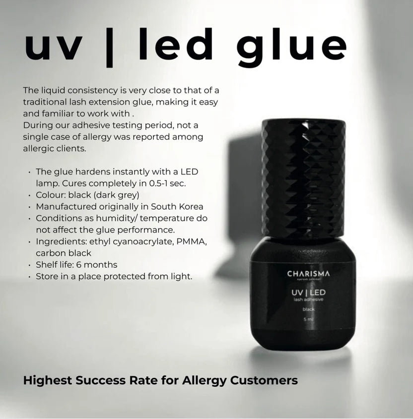 UV LED Adeziv de gene CHARISMA Negru